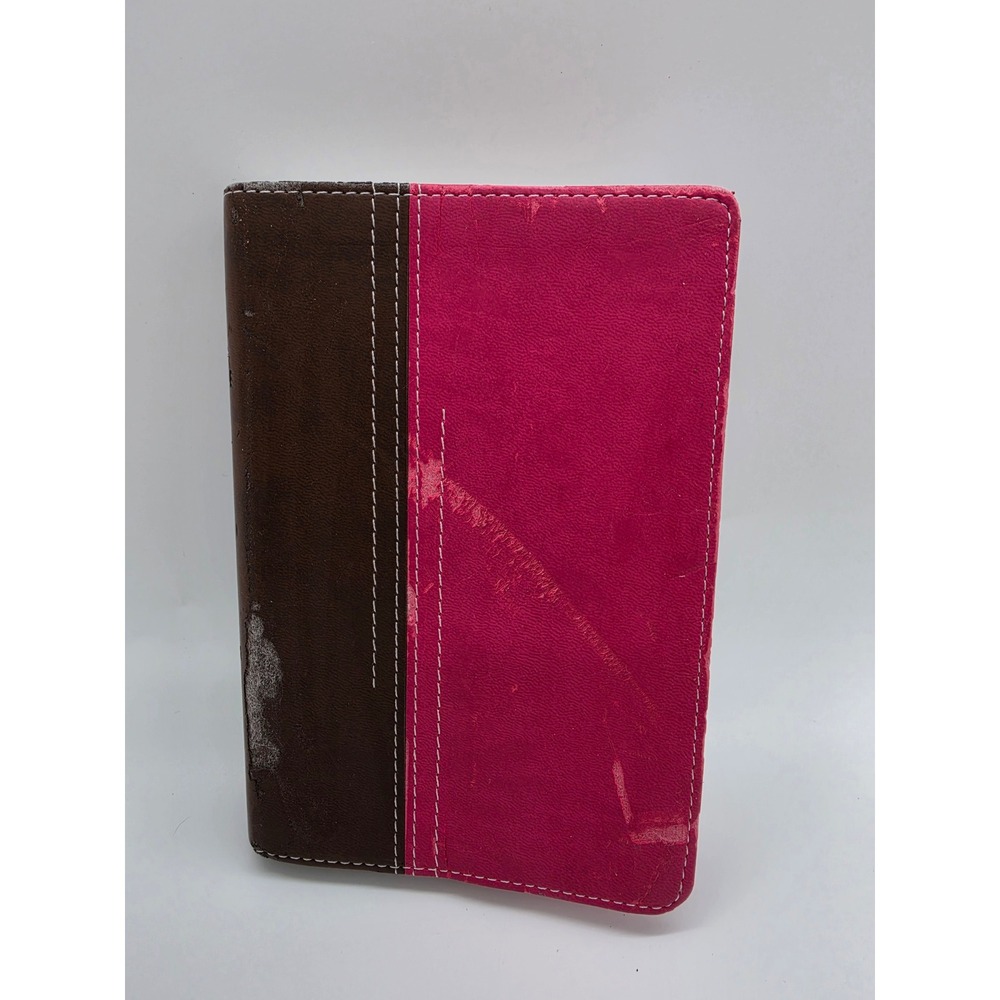Zondervan NIV Holy Bible Italian Duo-Tone Pink Brown New International Version